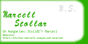 marcell stollar business card